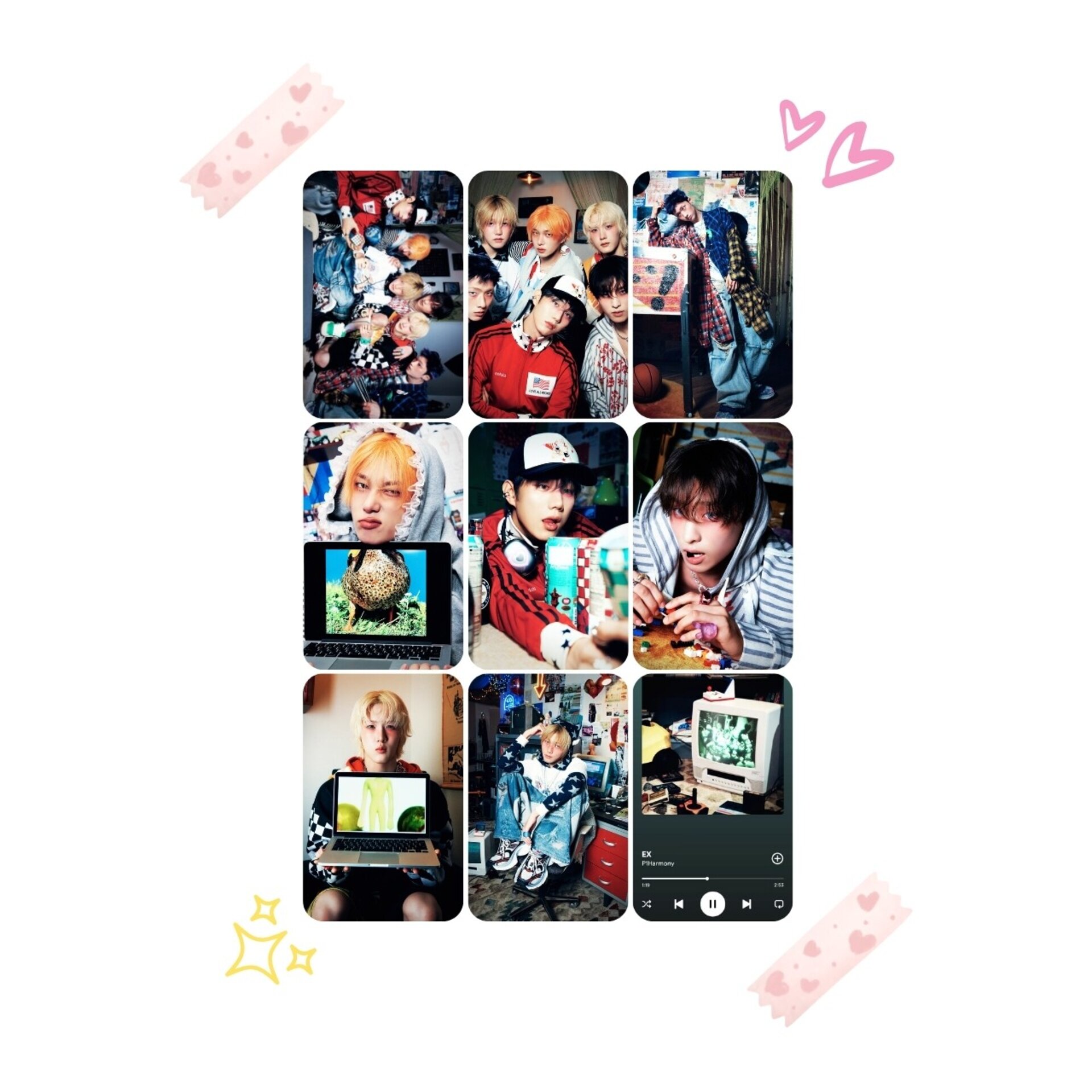 P1Harmony EX Photocard Set KPOP - 1